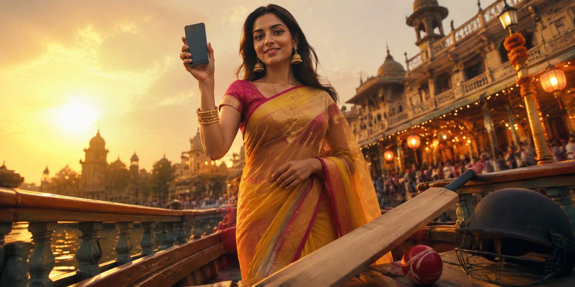 Live Casino game session on mobile screen in India